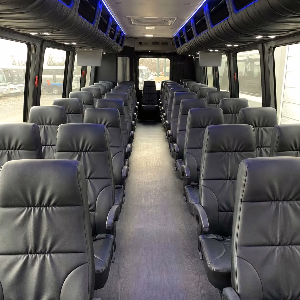 28 passenger minibus inside