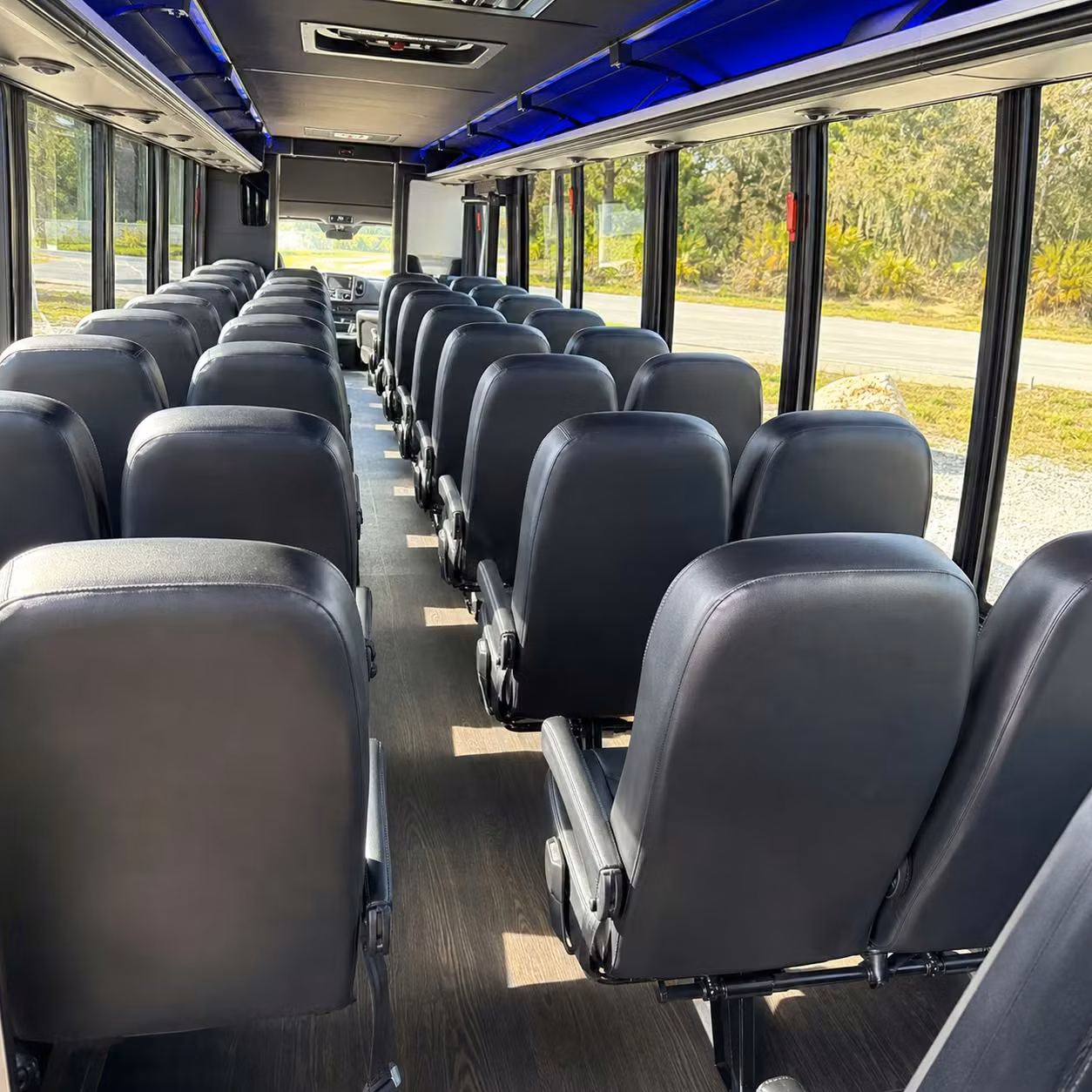 35 passenger minibus interior