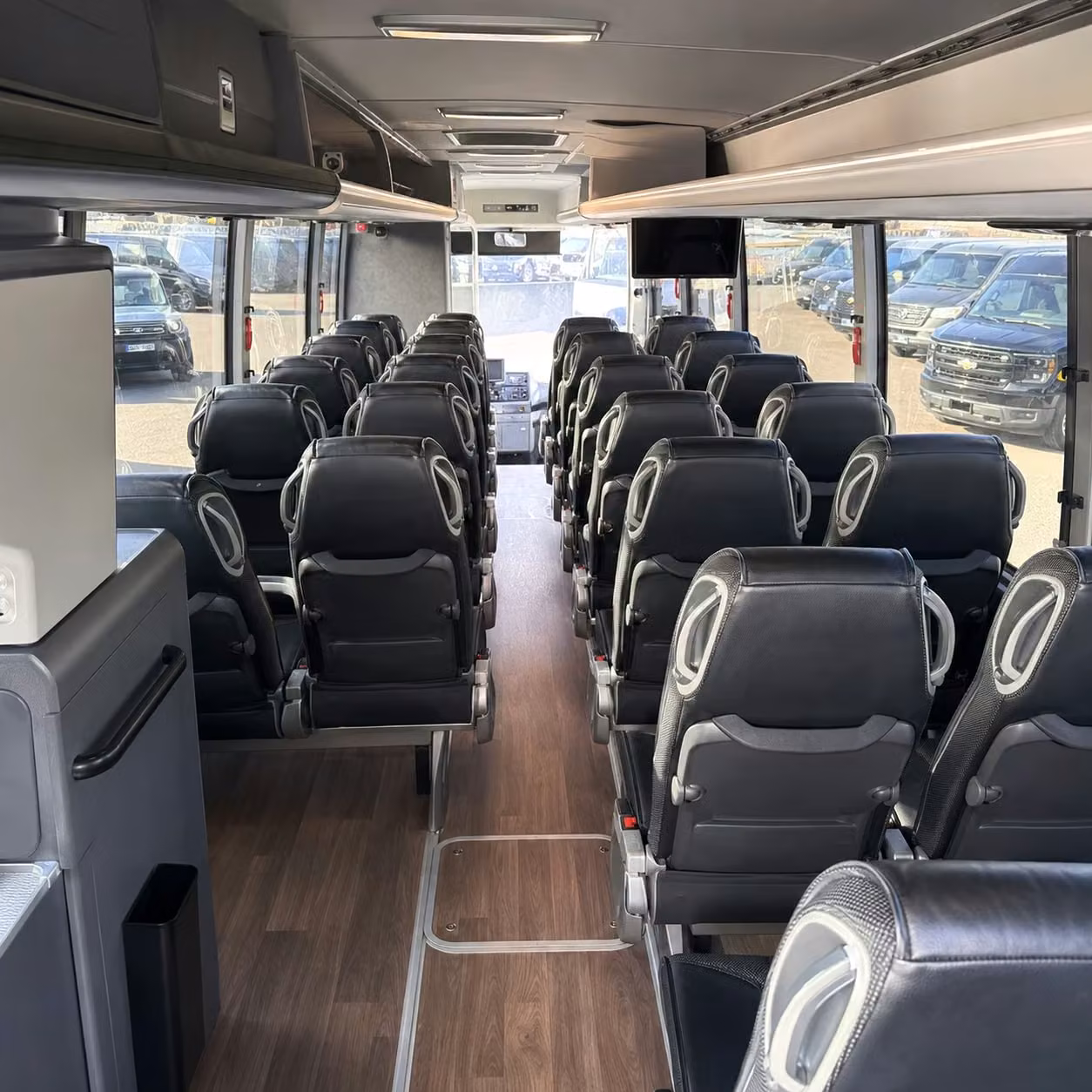 charter bus rentals for march air reserve base personnel transfers near corona